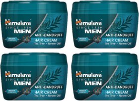 Himalaya Men Anti-Dandruff Hair Cream - 100g (Pack Of 4)