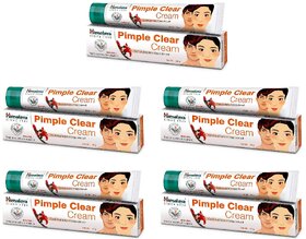 Himalaya Pimple Clear Controls Pimples Cream - 20g (Pack Of 5)