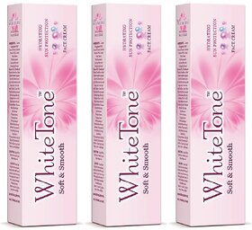 White Tone Soft  Smooth Face Cream - 25gm (Pack Of 3)
