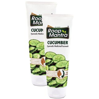 Roop Mantra Cucumber Herbal FaceWash - Pack Of 2 (100ml) Roop Mantra Cucumber Herbal FaceWash - Pack Of 2 (100ml)