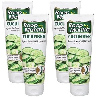                       Roop Mantra Cucumber Face Wash - 50ml (Pack Of 4)                                              