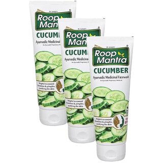                       Roop Mantra Cucumber Herbal FaceWash - Pack Of 3 (50ml)                                              