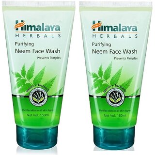                       Himalaya Herbals Purifying Neem Face Wash  For Acne  Pimple Relief ( Pack of 2 ) 300ml                                              