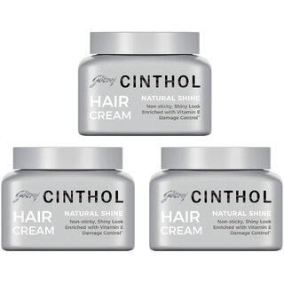 Godrej Cinthol Natural Shine Hair Cream - 50g (Pack Of 3)