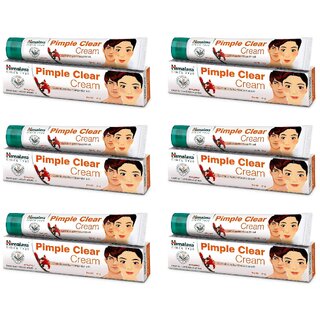 Himalaya Pimple Clear Controls Pimples Cream - 20g (Pack Of 6)