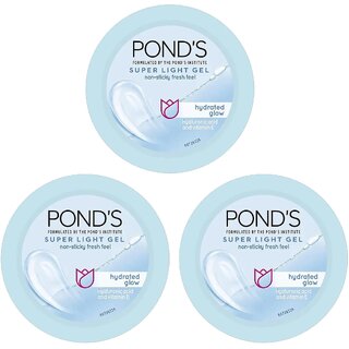                       Ponds Super Light Moisturiser Gel - 25g (Pack Of 3)                                              