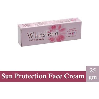 White Tone Soft  Smooth Hydrating Sun Protection Face Cream - 25g
