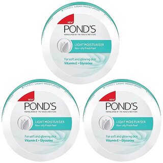                       Ponds Light Moisturiser - 25ml (Pack of 3)                                              