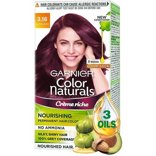                      Garnier Color Naturals Cream Burgundy 3.16 Hair Color - 35ml+30g                                              