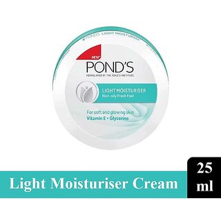                       Ponds Light Moisturiser Cream - Pack Of 1 (25ml)                                              