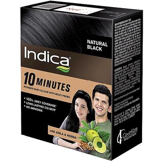                      Herbal Natural Black Indica Hair Colour - 40g                                              