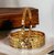 LUCKY JEWELLERY Gold Plated Floral Traditional  4 Pcs. Bangles Set for Women (251-J1BG-JG46B-4-22)