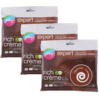 Godrej Natural Brown 4.0 Creme Hair Colour - Pack Of 3 (20g+20ml)