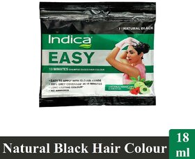 Shampoo Based 1 Natural Black Indica Hair Colour (18ml)