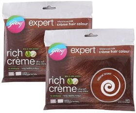 Godrej Natural Brown 4.0 Creme Hair Colour - Pack Of 2 (20g+20ml)