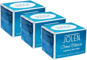 Jolen Lightens Dark Hair Creme Bleach - 113g (Pack Of 3)