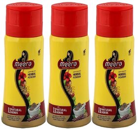 Meera Herbal Hair Wash Powder - 120g (Pack Of 3)