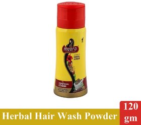 Meera Herbal Hair Wash Powder - Pack Of 1 (120g)