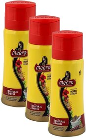 Meera Herbal Hair Wash Powder - Pack Of 3 (120g)