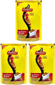 Meera Herbal Hair Wash Powder - 80g (Pack Of 3)