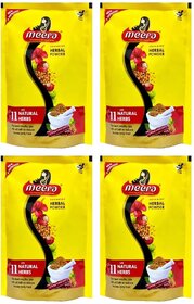 Meera Herbal Hair Wash Powder - 80g (Pack Of 4)