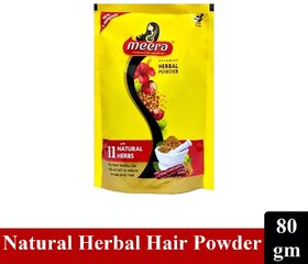 Meera Herbal Hair Wash Powder - Pack Of 1 (80g)