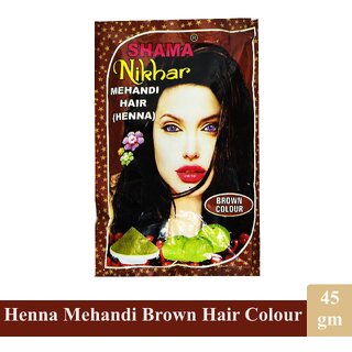                       Mehandi Henna Brown Shama Nikhar Hair Colour - 45gm                                              
