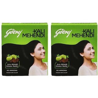                       Godrej Kali Mehendi Powder Hair Colour - 24g (Pack Of 2)                                              