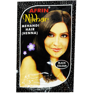                      Afrin Nikhar Henna Hair Black Colour - 40gm                                              