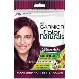 Garnier Color Naturals Burgundy Crme Riche Hair Color - 3.16 (60ml) Garnier Color Naturals Burgundy Crme Riche Hair Color - 3.16 (60ml)