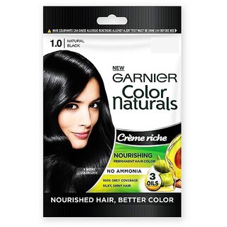                       Naturals Creme Deep Black Garnier Hair Color 1 - 20ml + 20g                                              