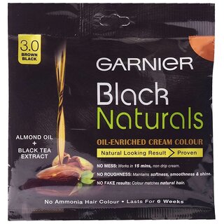                       Naturals Creme Brown Black Garnier Hair Color 1 - 20ml + 20g                                              