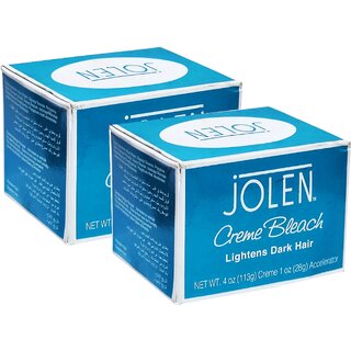 Jolen Lightens Dark Hair Creme Bleach - 113g (Pack Of 2)