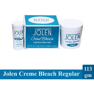 Bleach For Lightens Dark Hair Jolen Creme - 113gm