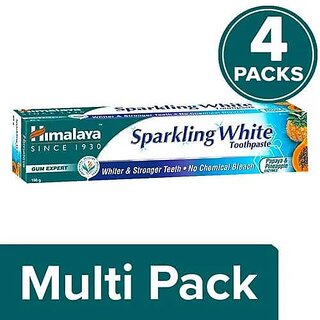                      Himalaya Personal Care Himalaya Sparkling White Papaya  Pineapple Enzyme Toothpaste ( Pack of 4 ) 150gm                                              