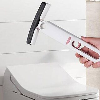                       Portable mini mop self-squeeze sponge mop   (White)                                              
