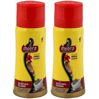 Meera Herbal Hair Wash Powder - 120g (Pack Of 2)