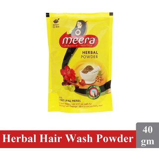                       Herbal Hair Washing Meera Powder (40g)                                              