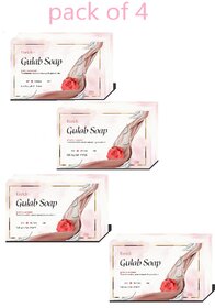 Enrich Plus  Gulab Soap Body Cleanser(Pack of 4 )Glow of Skin 75gm