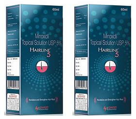 Smart Hairline 5% Topical Solution - 60ml (Pack Of 2)