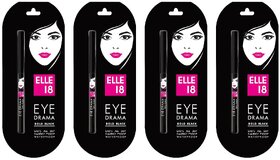 Elle 18 Eye Drama Bold Black Kajal - 0.35g (Pack Of 4)