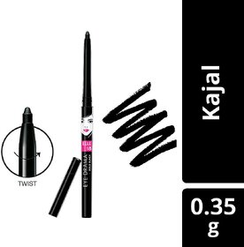 Elle 18 Eye Drama Kajal Super Black - (0.35gm)