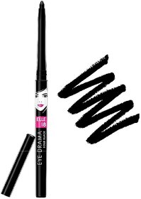 Elle 18 Eye Drama Kajal, Super Black, Smudgeproof & Waterproof - 0.35g