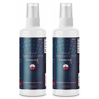                       Smart Solution USP 5% Hairline Hair Regrowth - Pack Of 2 (60ml)                                              