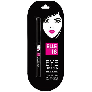 Elle 18 Eye Drama Bold Black Kajal - 0.35g
