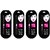 Elle 18 Eye Drama Bold Black Kajal - 0.35g (Pack Of 4)