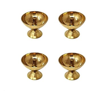                      Spherulemuster Akhand Jyoti Brass Diya for Table Top || Pooja Decoration|| Oil Lamp                                              