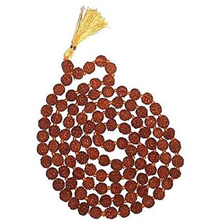 Spherulemuster Rudraksha 5 Mukhi (108+1) Beads(10 mm) with Chandan Tika Spherulemuster Rudraksha 5 Mukhi (108+1) Beads(10 mm) with Chandan Tika