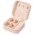 Thriftkart Pu Leather Small Jewelry Box Travel Portable Jewelry Case For Ring Pendant Earring Necklace Bracelet Organizer Storage Holder Boxes (Pink)