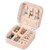 Thriftkart Pu Leather Small Jewelry Box Travel Portable Jewelry Case For Ring Pendant Earring Necklace Bracelet Organizer Storage Holder Boxes (Pink)